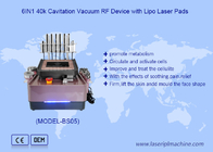 6in1 RF อัลตรasonic Cavitation เครื่องลดน้ําหนักร่างกาย ผิวหนังกระชับหน้ายก 40k 80k
