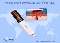 SGS Approved Anti Hair Loss Treatment หวีเลเซอร์ไดโอด 660 นาโนเมตร