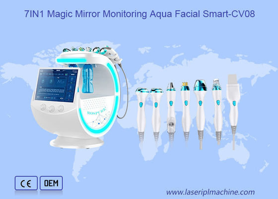 การตรวจสอบกระจกวิเศษ 7 ใน 1 เครื่อง RF Aqua Facial
