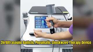 12Bar ผ่อนคลายกล้ามเนื้อบรรเทาอาการปวดอัลตราซาวนด์นิวเมติก Shockwave อุปกรณ์บำบัด