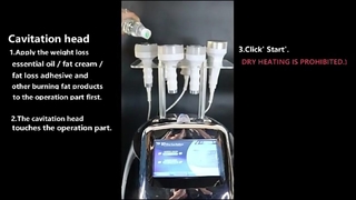 6 ใน 1 750HZ 120w เครื่องกระชับสัดส่วน Cavitation Body