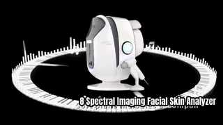 8 Spectral Imaging 18 Skin Indicators เครื่องวิเคราะห์ผิวหน้าด้วยกล้องจุลทรรศน์แบบมือถือ