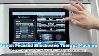 แบบพกพา Non Invasive แม่เหล็กไฟฟ้า ESWT การฟื้นฟูสมรรถภาพ Focused Shockwave Therapy Machine