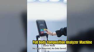 เครื่องวิเคราะห์องค์ประกอบร่างกายแบบวัดไขมันด้วยขั้วไฟฟ้าสัมผัส 8 จุด