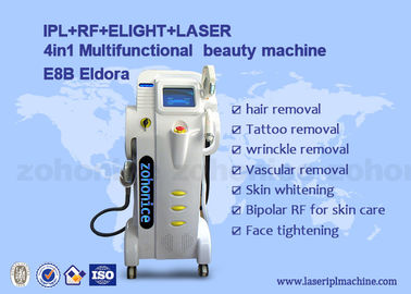 ELIGHT OPT SHR IPL การกําจัดผม RF 4in1 อุปกรณ์ความงามหลายฟังก์ชันสําหรับห้องทําความงาม