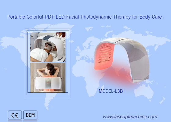 การใช้ Salon พกพา สี Pdt Led Photodynamic เครื่องบําบัดสําหรับผิวที่แก่