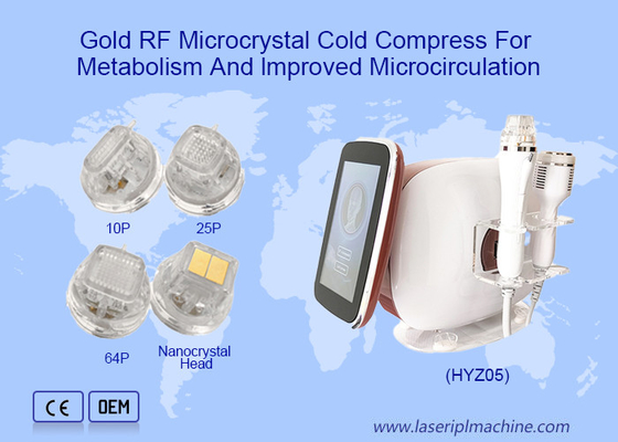 เครื่อง Microneedling Rf Fractional แบบพกพา 2 ใน 1 พร้อมค้อนเย็น
