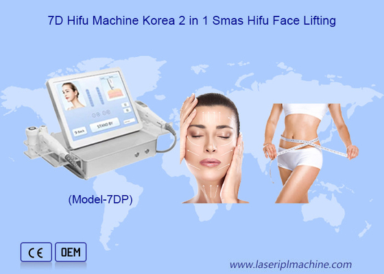 มือสอง 7D Hifu 2 ใน 1 ตายกผิว Anti Aging 7D เครื่องลดน้ําหนัก