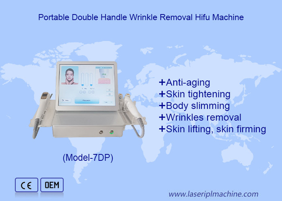 มือสอง 7D Hifu 2 ใน 1 ตายกผิว Anti Aging 7D เครื่องลดน้ําหนัก