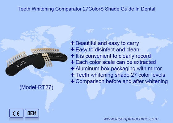 3D Shade Guide 27 สี ฟัน ขาวฟัน ขาวฟัน ชาร์ตการนําเงา