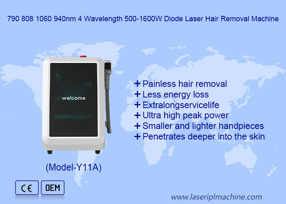 790nm 940nm 1060nm 808nm ไดโอเดสเลเซอร์กําจัดผม