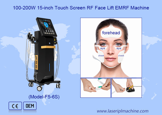 เครื่องนวดใบหน้าตั้ง 6 มือ เครื่องกระตุ้นกล้ามเนื้อ RET FACE EMS