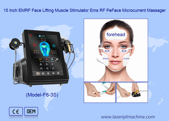 การปั้นใบหน้า 3 IN 1 Ems เครื่องนวดกําจัดคางคู่ด้วยแม่เหล็ก