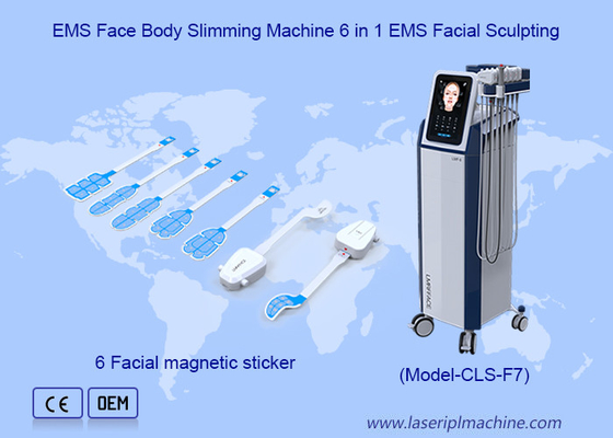 6 ใน 1 EMS การปั้นใบหน้า การกําจัดริ้วรอย EMRF ใบหน้า เครื่องลดน้ําหนักร่างกาย