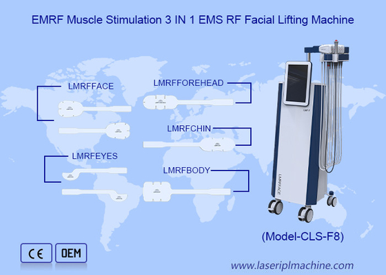 EMS RF 5MHz เครื่องนวดตา รูปทรงร่างกาย V Face EMS เครื่องกระชับผิว