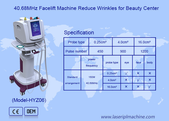 3in1 40.68MHz โฟกัสเทอร์โมลิฟท์ RF เครื่องกระชับร่างกายกระชับผิว