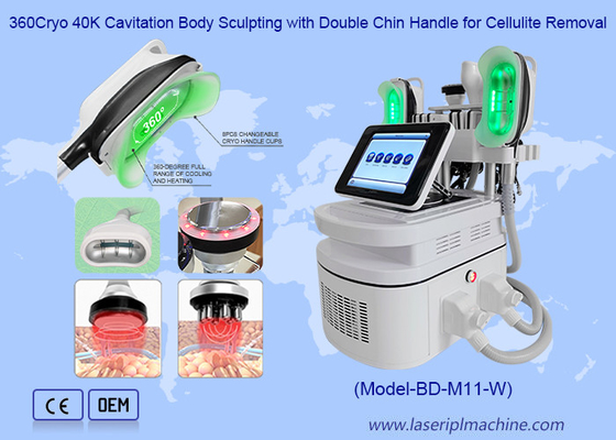 360 Cryo 40K Cavitation Body Sculpting กับมือขาสองเพื่อกําจัดเซลลูไลท์
