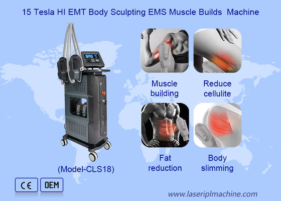 15 เทสล่า Hi Emt Machine Ems เครื่องกระตุ้นกล้ามเนื้อ ร่างกายลดน้ําหนัก ลดไขมัน
