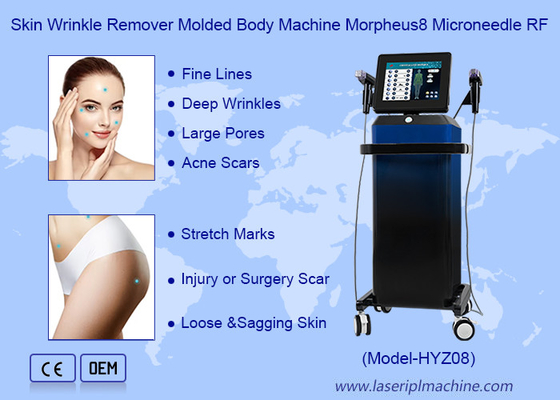 เครื่องกําจัดริ้วรอยผิวหนัง เครื่องพัดร่างกาย Morpheus8 Microneedle RF