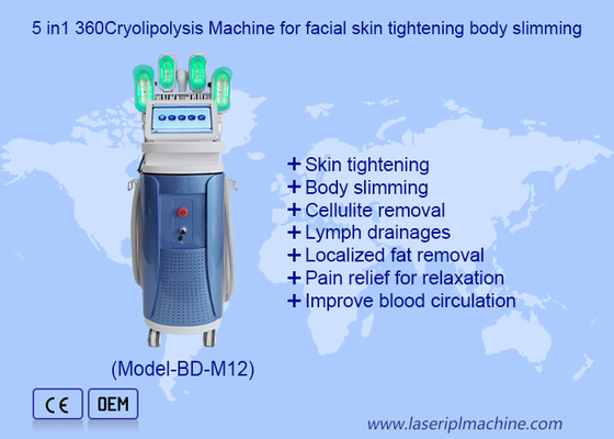 9Handles Double Chin Removal RF 40K Cavitation Lipo Laser Cryolipolysis Machine เครื่องทําความเย็นด้วยเลเซอร์