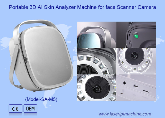 เครื่องวิเคราะห์ผิว 3 มิติ AI แบบพกพา สําหรับกล้องสแกนหน้า