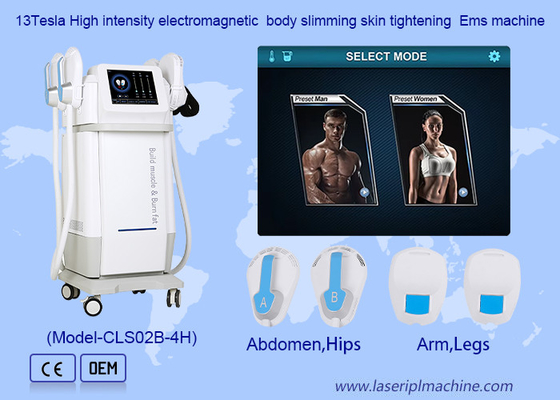 4Handles สร้างกล้ามเนื้อ ไหม้ไขมัน ไหม้ไขมัน RF ลดน้ําหนัก เครื่อง HIFEM