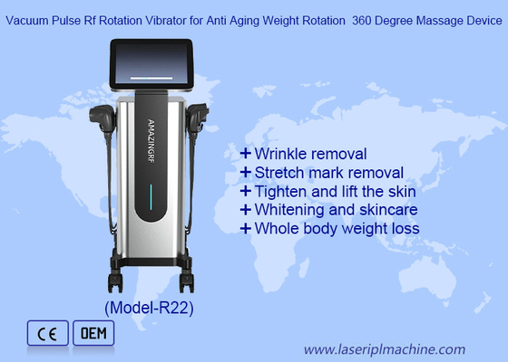 เครื่องสั่น Vibrator Rf วัคิวัม พัลเซอร์สําหรับการป้องกันการแก่ตัว เครื่องนวดความหนักหมุน 360 องศา