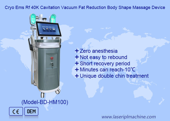 360 Cryo บวก 40K RF วากูม EMS ลดน้ําหนักผิวกระชับ 360 Cryolipolysis และ Emslim