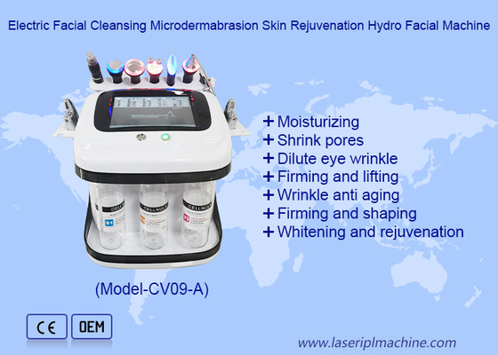 การเยียวยาผิวหนัง Microdermabrasion Bubble Oxygen RF Hydro Aqua Peel Machine เครื่องตัดผิวหนัง