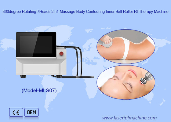 การลดน้ําหนัก การปั้นร่างกาย 360 Rotating Inner Ball Roller RF Vacuum Machine