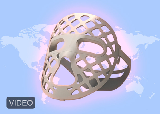 หน้ากากอนามัยซิลิโคนอ่อน 360 องศา พร้อมการออกแบบโฮโล LED สีฟ้าแดง LED Light Therapy