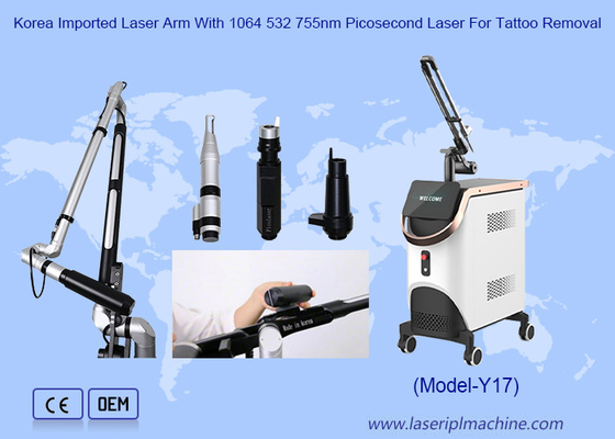 450ps 750pcs เครื่องสวย Pico Laser สําหรับการกําจัดรอยสัก Picosecond Laser