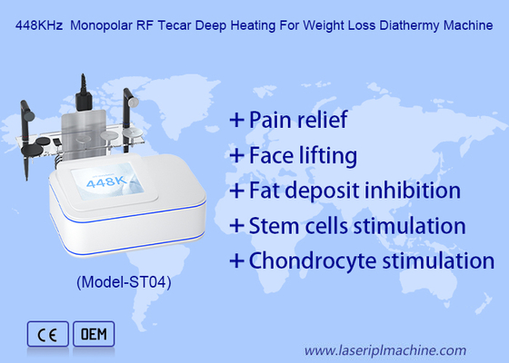 เครื่อง Tecar Therapy บรรเทาอาการปวดด้วยคลื่นวิทยุ RF แบบ Resistive ความถี่ 448kHz