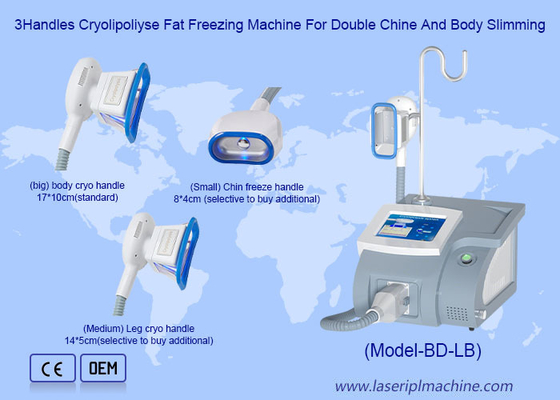 360 ไขมัน Frozen Cryo Handle ไขมัน ลดน้ําหนัก Cryolipolysis เครื่องเย็น