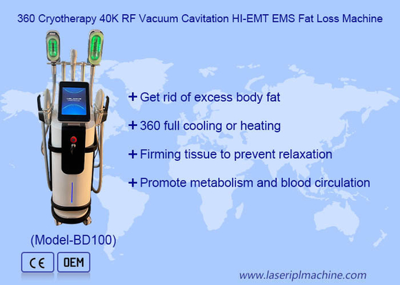สปา 360 Cryolipolysis เครื่องลดน้ําหนัก ไขมันแช่แข็ง Electro Magnetic body Slim กระตุ้นกล้ามเนื้อร่างกาย