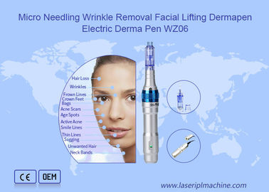 Micro needling กำจัดริ้วรอย ยกกระชับผิวหน้า dermapen ปากกา derma ไฟฟ้า