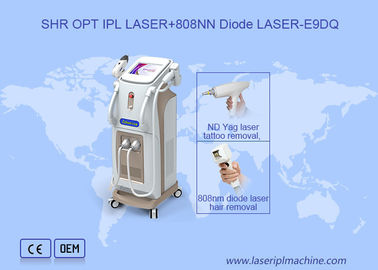 SHR OPT IPL 808nm Nd Yag Diode Laser Hair Removal เครื่องทําความงาม