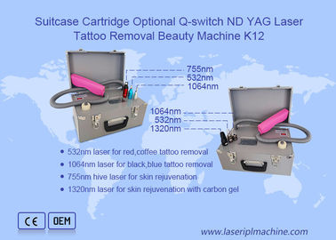 10ns 1064nm 5Hz Q Switch เลเซอร์กระเป๋าเดินทางกระสุนเครื่องกําจัดรอยสัก