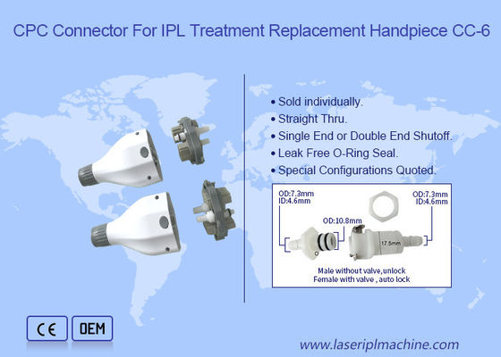 พล็อกในการกําจัดผมใน E Light OPT IPL Handle Cpc Plug IPL Handpiece CC-6