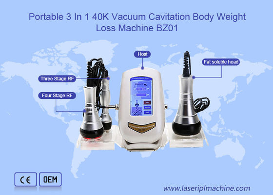 พกพา 3 ใน 1 40K Rf บ้าน อัลตรasonic Cavitation เครื่องลดน้ําหนักร่างกาย