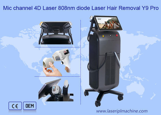 ช่องไมค์ 4D 1600w 808 ไดโอเดส เลเซอร์กําจัดผมเครื่อง Y9 โปร