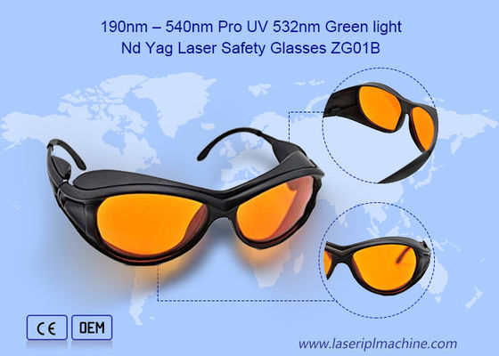 190nm 540nm CE OD4 Nd YAG Pro UV 532nm 1064nm Ipl แว่นตาเลเซอร์
