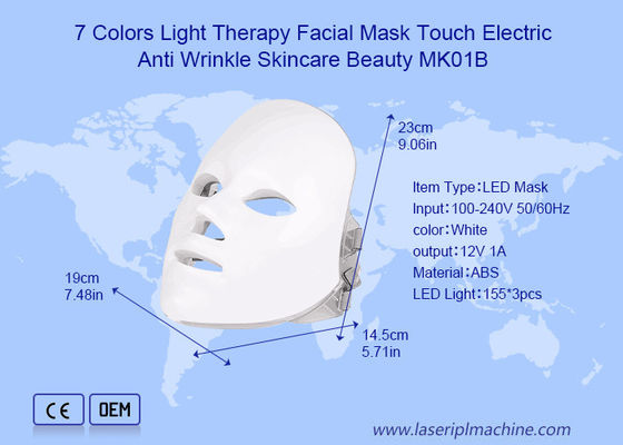 7 สี Pdt Led Light Therapy หน้ากากสําหรับการดูแลผิวหนัง Anti wrinkle Beauty