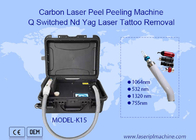 3 หัว Q Switched Nd Yag Laser Machine การกำจัดเม็ดสี Carbon Peeling