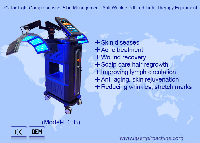 7 สีแสง บริการดูแลผิวหนังครบวงจร Anti wrinkle Pdt Led Light Therapy อุปกรณ์