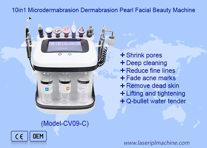 การดูแลผิวหน้า Aqua Peel RF Oxygen Jet Hydro Microdermabrasion Machine สําหรับการทําความสะอาดลึก