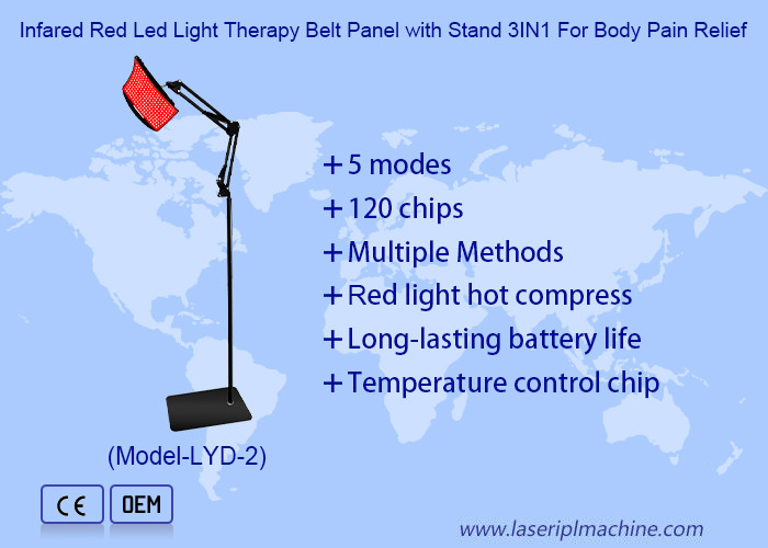 แผนผังเข็มขัดบําบัดด้วยแสงแดง LED สายอินฟราเรต พร้อมกับ 3 ใน 1 สําหรับบรรเทาอาการปวดร่างกาย