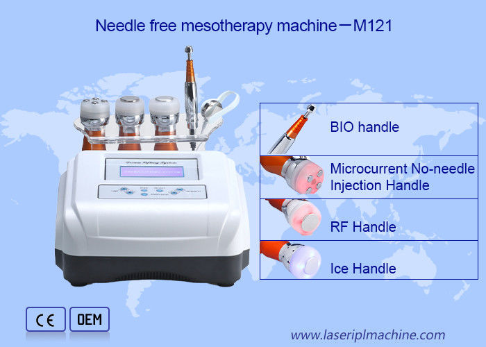500va 4 ใน 1 Rf เครื่อง mesotherapy ฟรีเข็มสําหรับการกําจัดรอยเหี่ยว