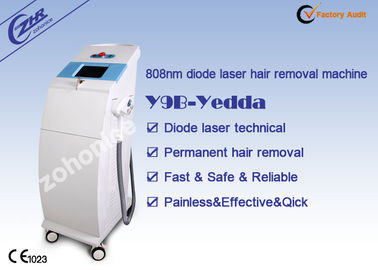 ร้านเสริมสวยไดโอดเลเซอร์กำจัดขนเครื่อง 808nm ความยาวคลื่นเอสจีเอได้รับการรับรอง