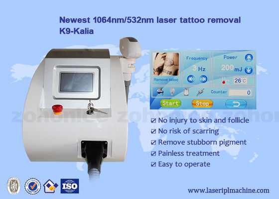 ราคาดี Portable Mini nd yag Laser 1064nm / 532nm Wavelength Tattoo Removal Machine ออนไลน์